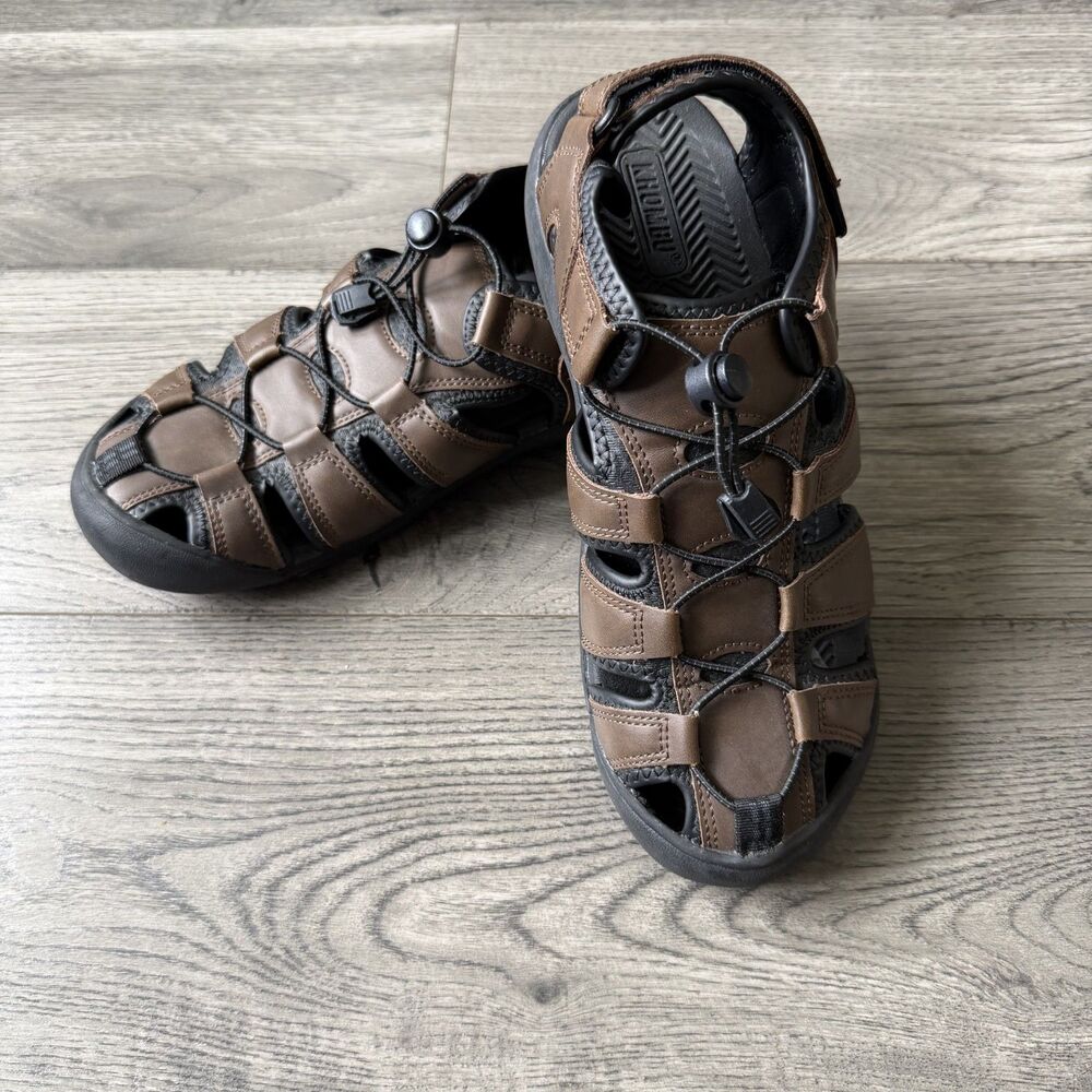Khombu Travis Men’s Closed Toe Adjustable Strap Fisherman Sandals - Size 9M